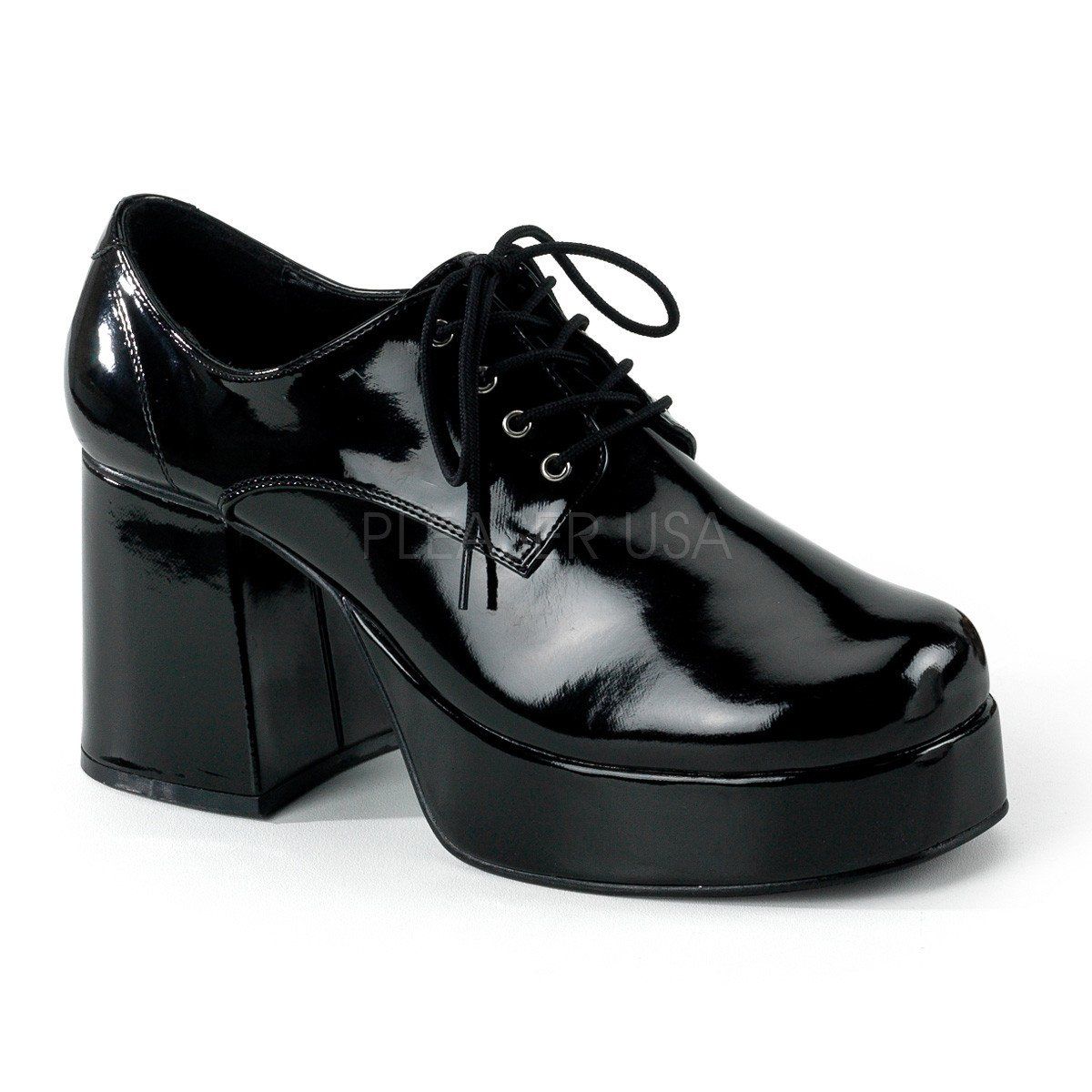 White Patent Disco Costume Shoes Mens XLG 14