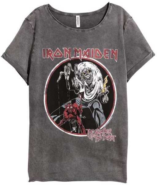 Iron maiden shirt h&m new arrivals