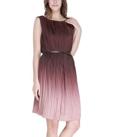 Aubergine Cocktail Dress Ombre