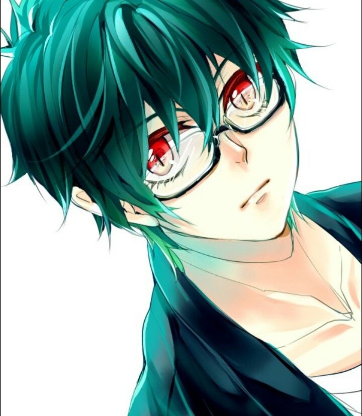 Anime boys with green hair