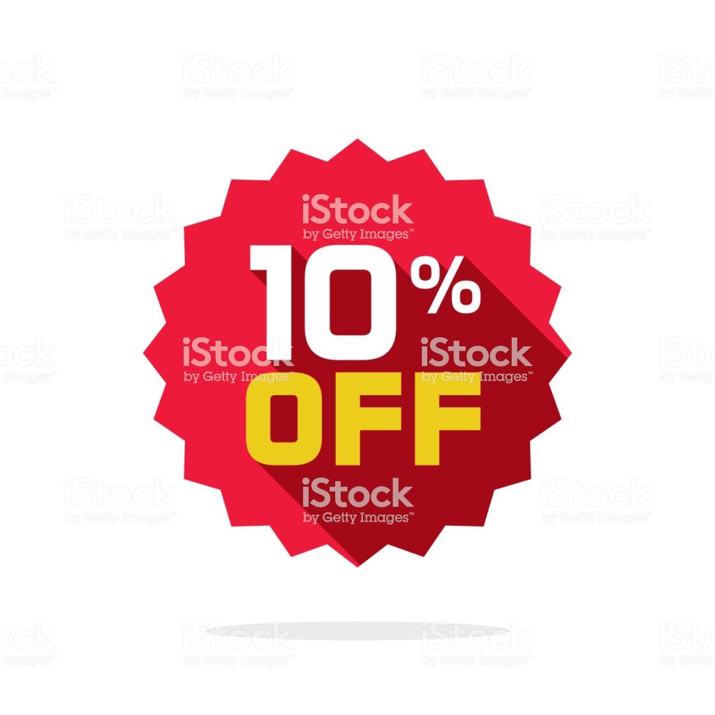 Sale Tag Vector Badge Template 10 Off Sale Label Symbol 10