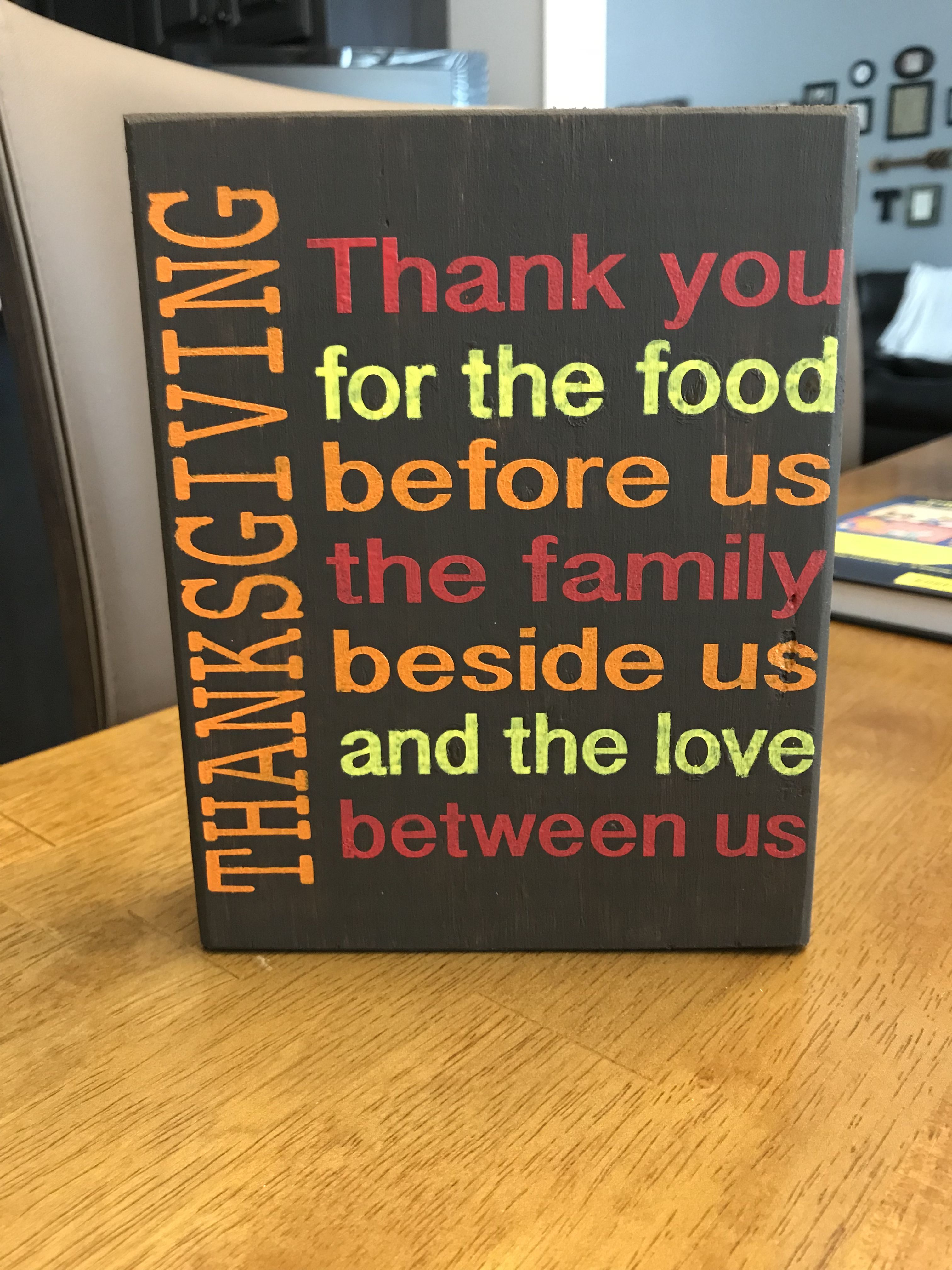 Thanksgiving sign | Thanksgiving signs, Crafts, Handmade
