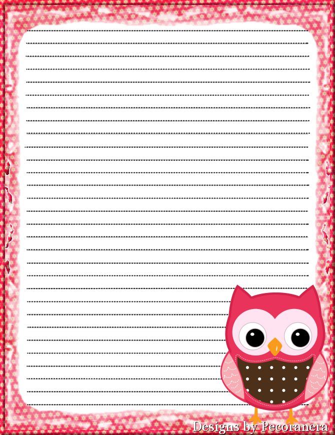 cute owl note paper Owls Pinterest Note paper, Owl and Note