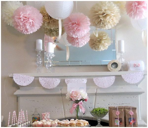 12 Inch 30CM Tissue Paper Pom Poms Flower Ball Wedding Birthday Party Decoration