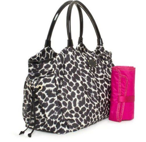 My Babiie Black Leopard Changing Bag