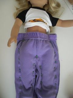 Baby Doll pants tutorial -make doll clothes out of old baby clothes #18inchdollsandclothes