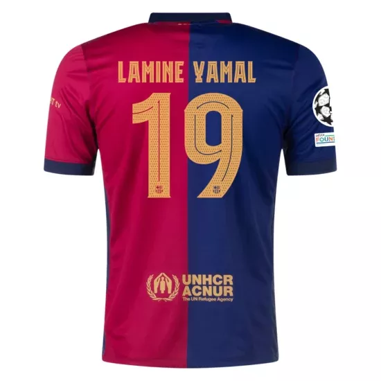 Lamine Yamal Barcelona 24/25 UCL Home Jersey by Nike in 2024 | Jersey
