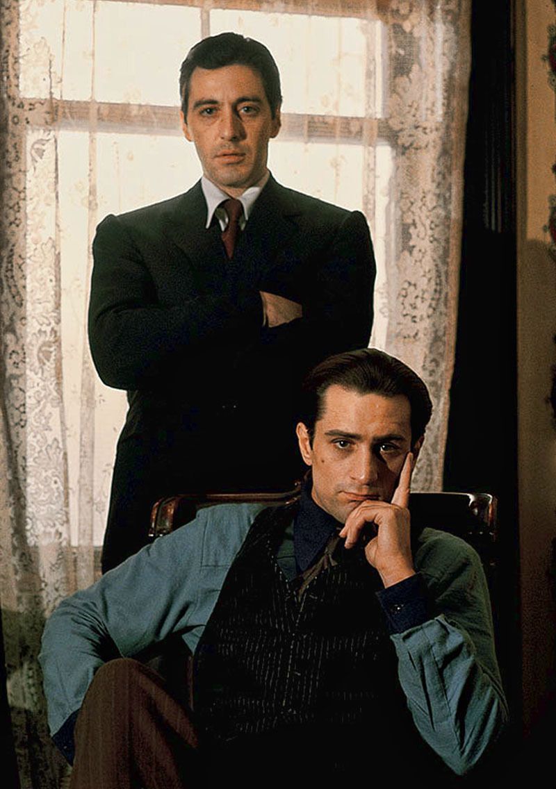 Al Pacino y Robert de Niro en "El Padrino Parte II" (The Godfather