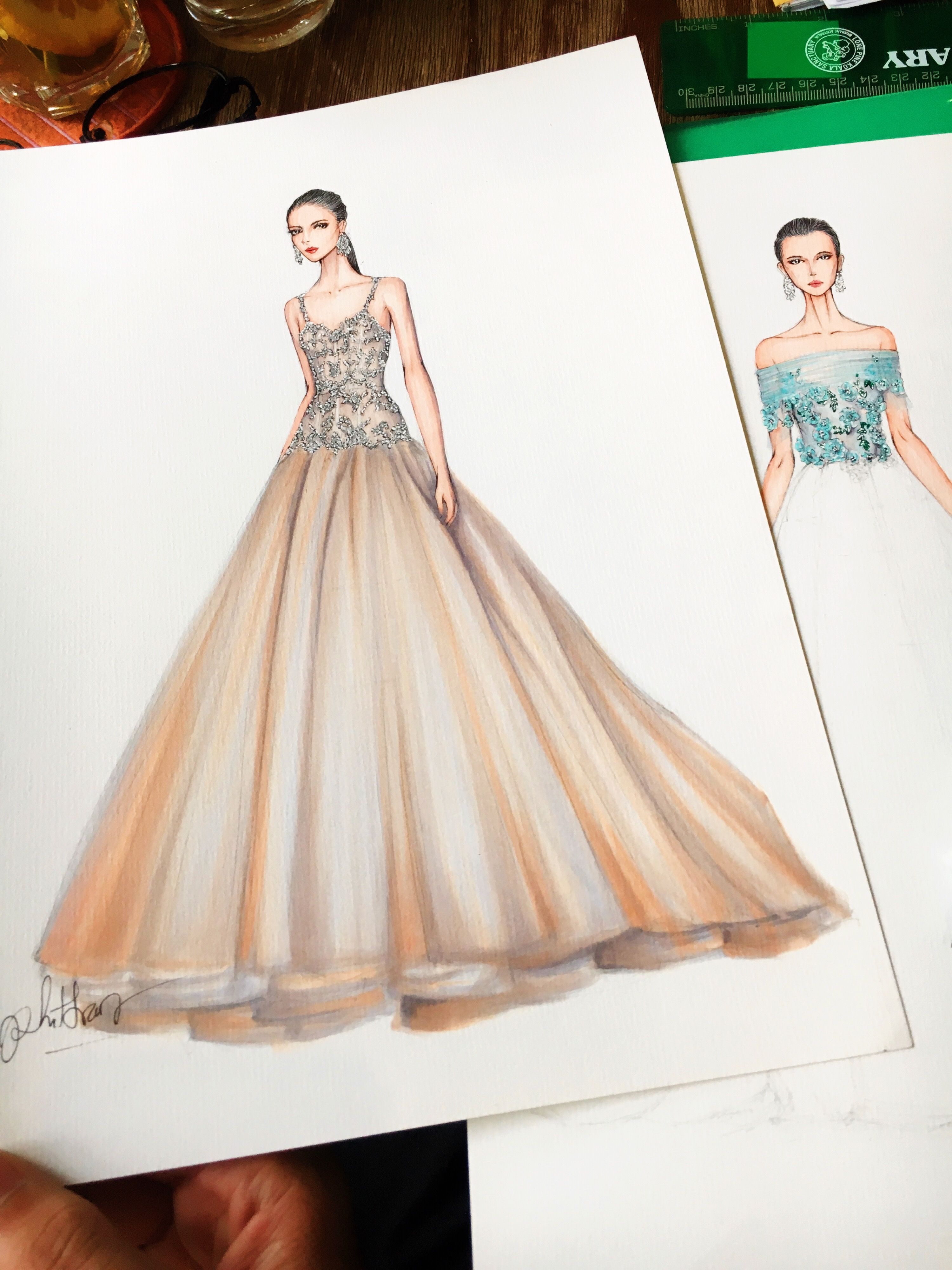 sketches of dresses