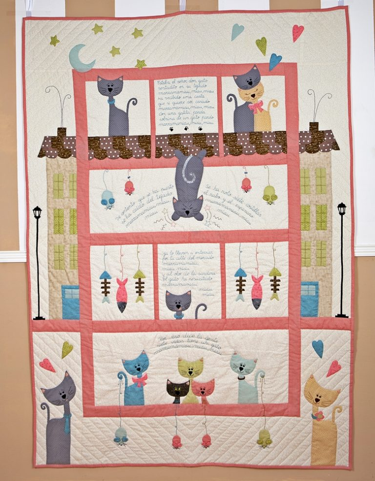 Oliva Patch » Colcha Don Gato | Colcha con diseños de gato Colcha con gatitos | Colcha con diseños de gato, Edredones