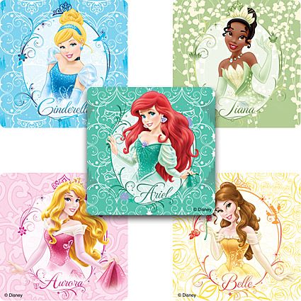 Disney Princess Party Cinderella Stickers x 5 Loot Bag Idea Birthday Party