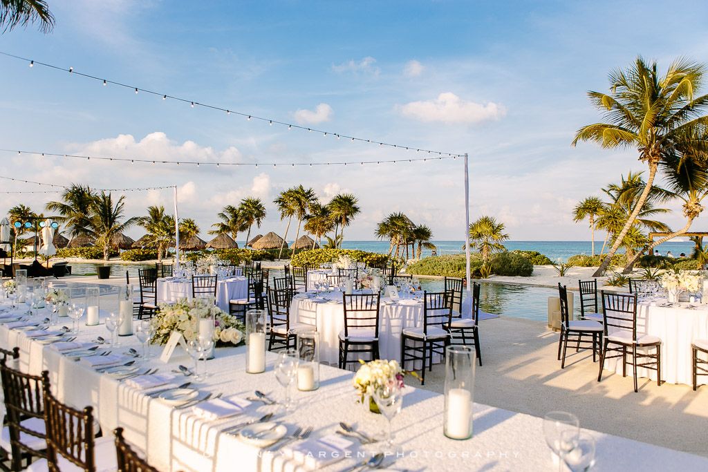 Secrets Maroma Beach Riviera Maya Wedding Poolside Reception Secrets Maroma Beach Riviera Maya