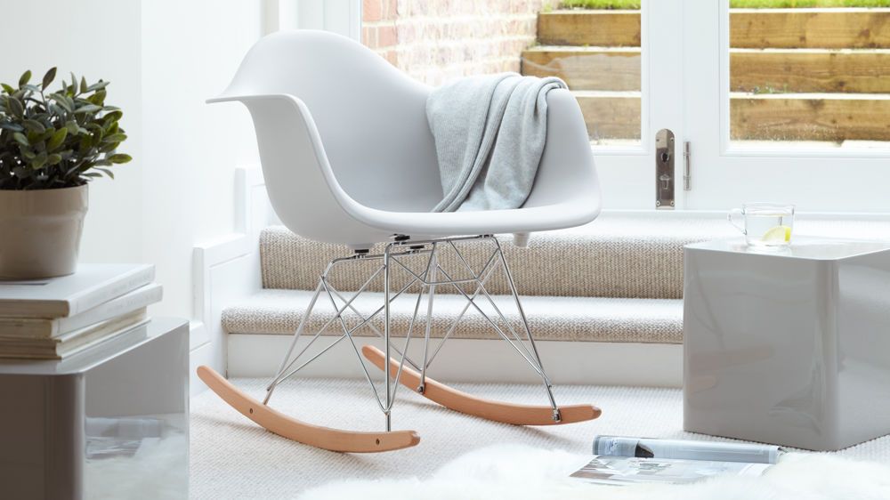 Pin By Danetti On C Colour Trend Pinterest This Eames Rocking Chair Takes An Iconic Design And Pairs It With A Stylish Modern Base Gentle Seat To Create Comfortable