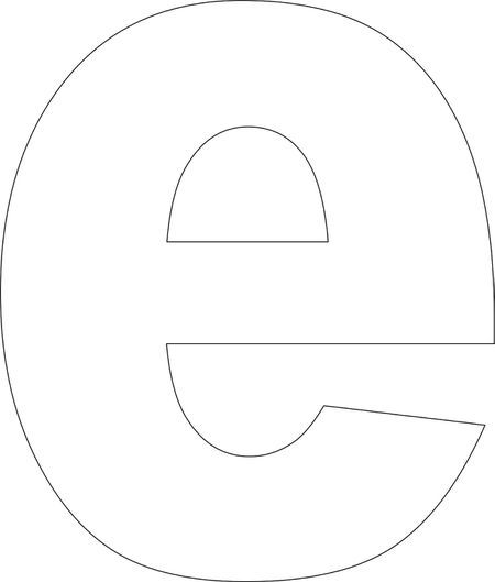 free printable e template alphabet templates lettering letter e template