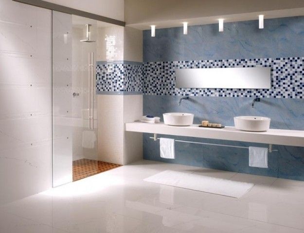 Ba o con mosaico en azul Baños Pinterest Baños, Baño y Cuarto - baos con mosaicos Ba o con mosaico en azul Baños Pinterest Baños, Baño y Cuarto - baos con mosaicos