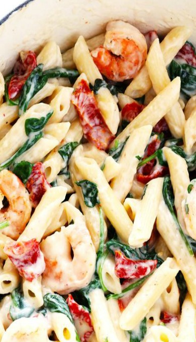 Creamy Shrimp Florentine Pasta | Recipe | Pasta dishes, Slow cooker ...