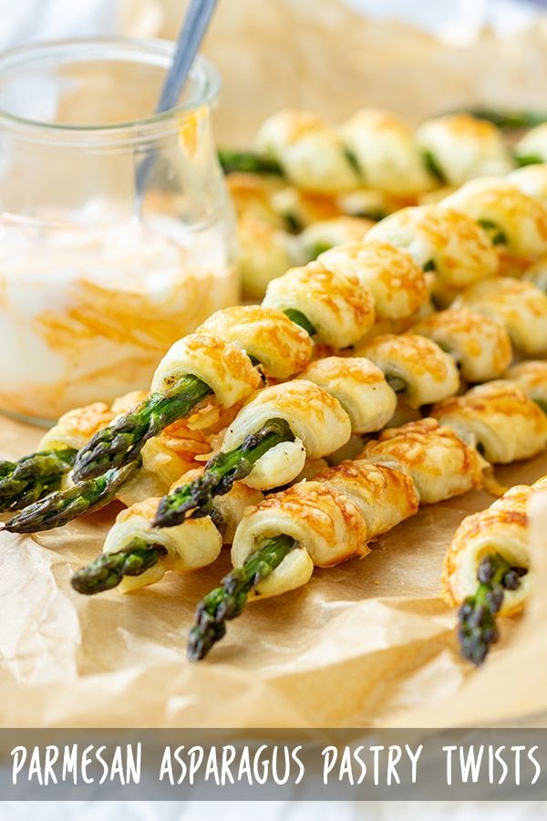 Parmesan Asparagus Pastry Twists - Appetizer Addic Parmesan Asparagus Pastry Twists - Appetizer Addic