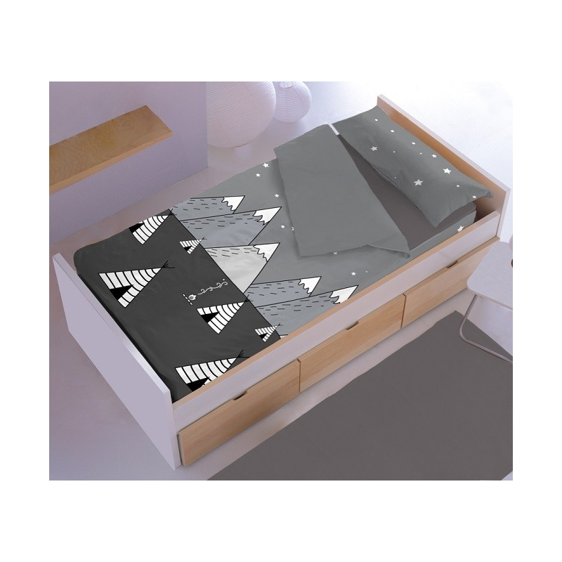 Saco Nórdico Con Dibujo De Estrellas Tribu Para Cama De 90 105 70x160 Camas De 90 Nordico Dibujos De Estrellas