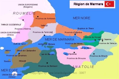 mer de marmara carte