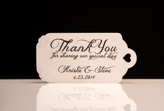 wedding thank you tags