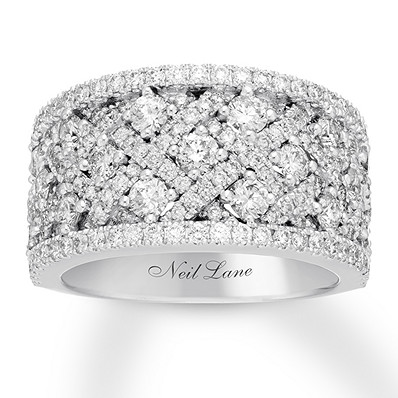 Neil Lane Diamond Anniversary Band 2 Ct Tw 14k White Gold