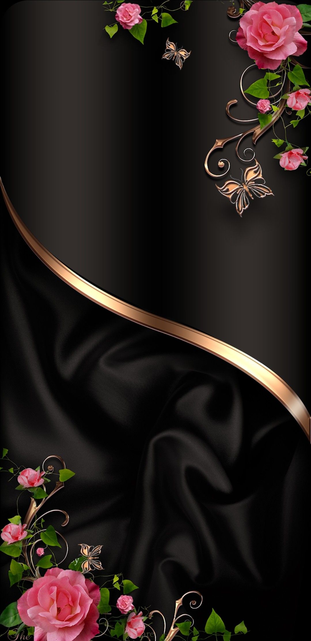 Black Floral Iphone Wallpaper Pin on Flower