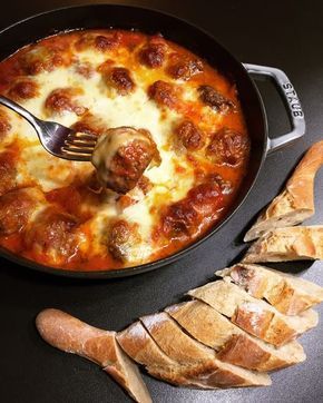 Hackbällchen-überbacken mit Mozzarella…Tapas aus dem Ofen #kartoffelnofen