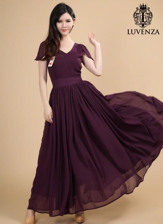 Dark Purple Maxi Dress