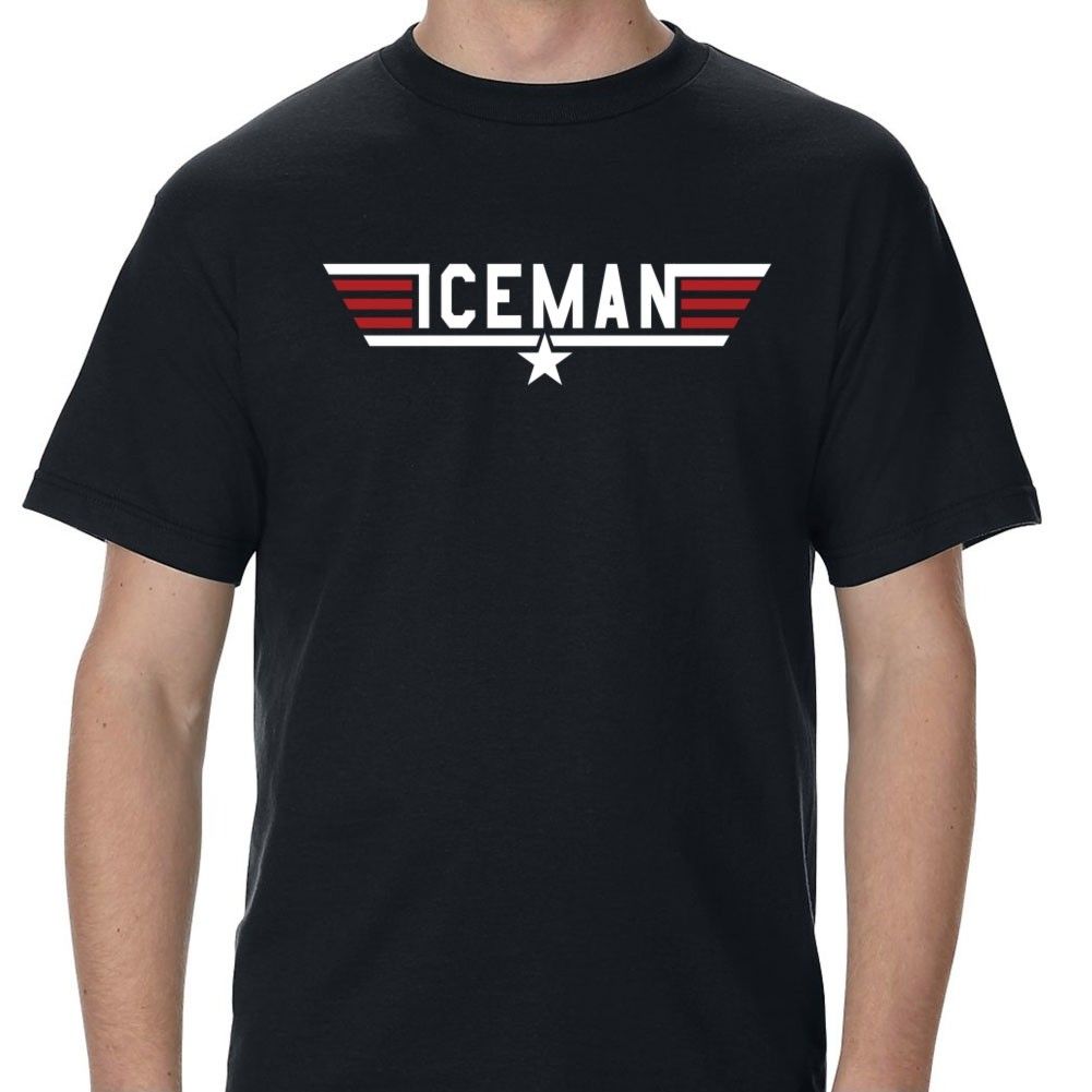 Top Gun Iceman Relaxing Adult T Shirt Great Classic Movie