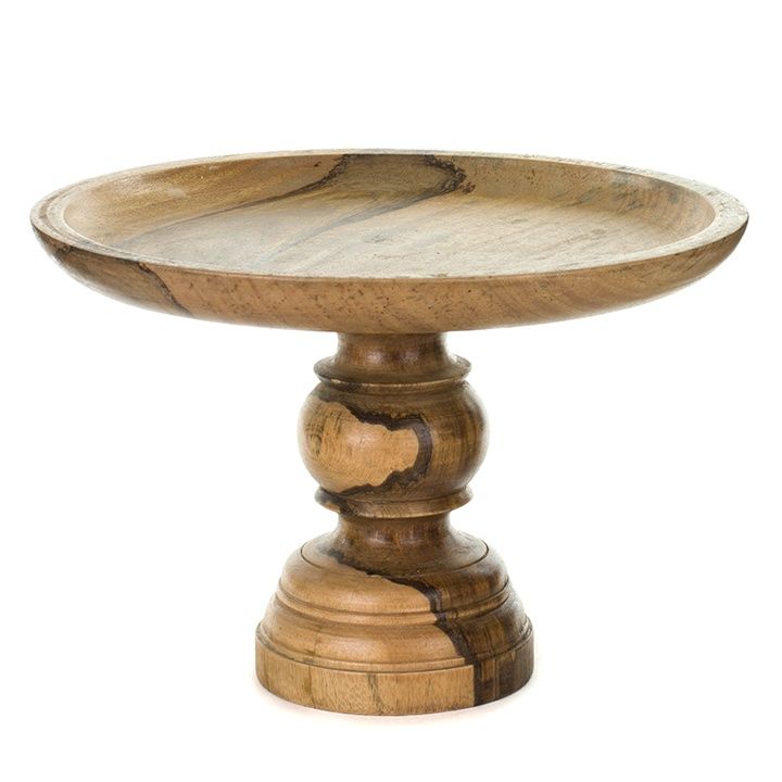 small cake stand wood