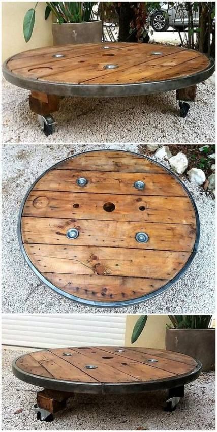 20 Ideas Craft Table On Wheels Wire Spool Wooden Tables - Cable Wire Coffee Table 20 Ideas Craft Table On Wheels Wire Spool Wooden Tables - Cable Wire Coffee Table