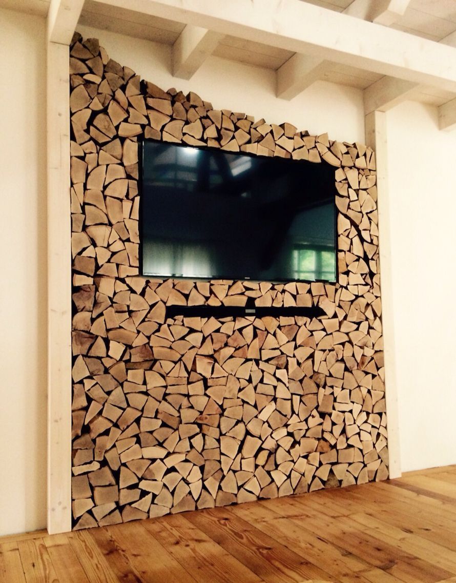 TVWand, selfmade, diy, holz, wohnzimmer, dahoam Log furniture TVWand, selfmade, diy, holz, wohnzimmer, dahoam Log furniture