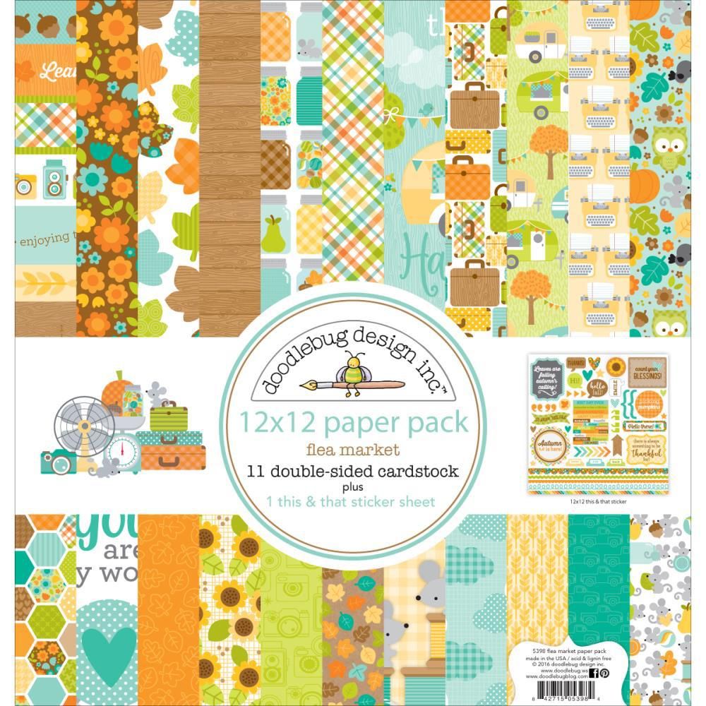 Doodlebug Design At the Zoo Collection 12 x 12 Paper Pack 5681 Scrapbook 2017