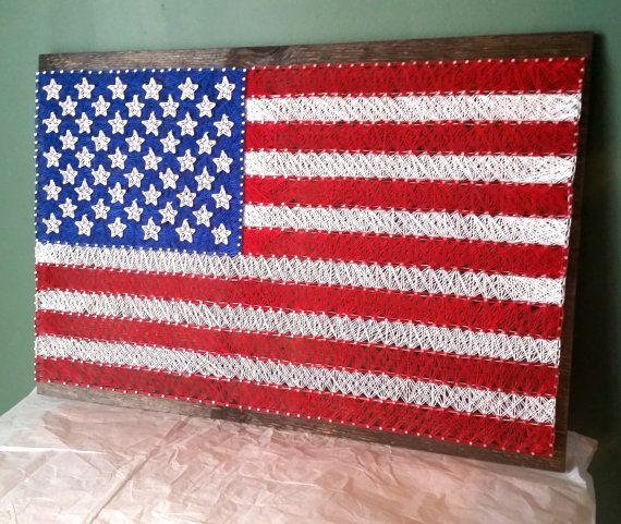 american flag string art sign united states flag made to order american flag word art