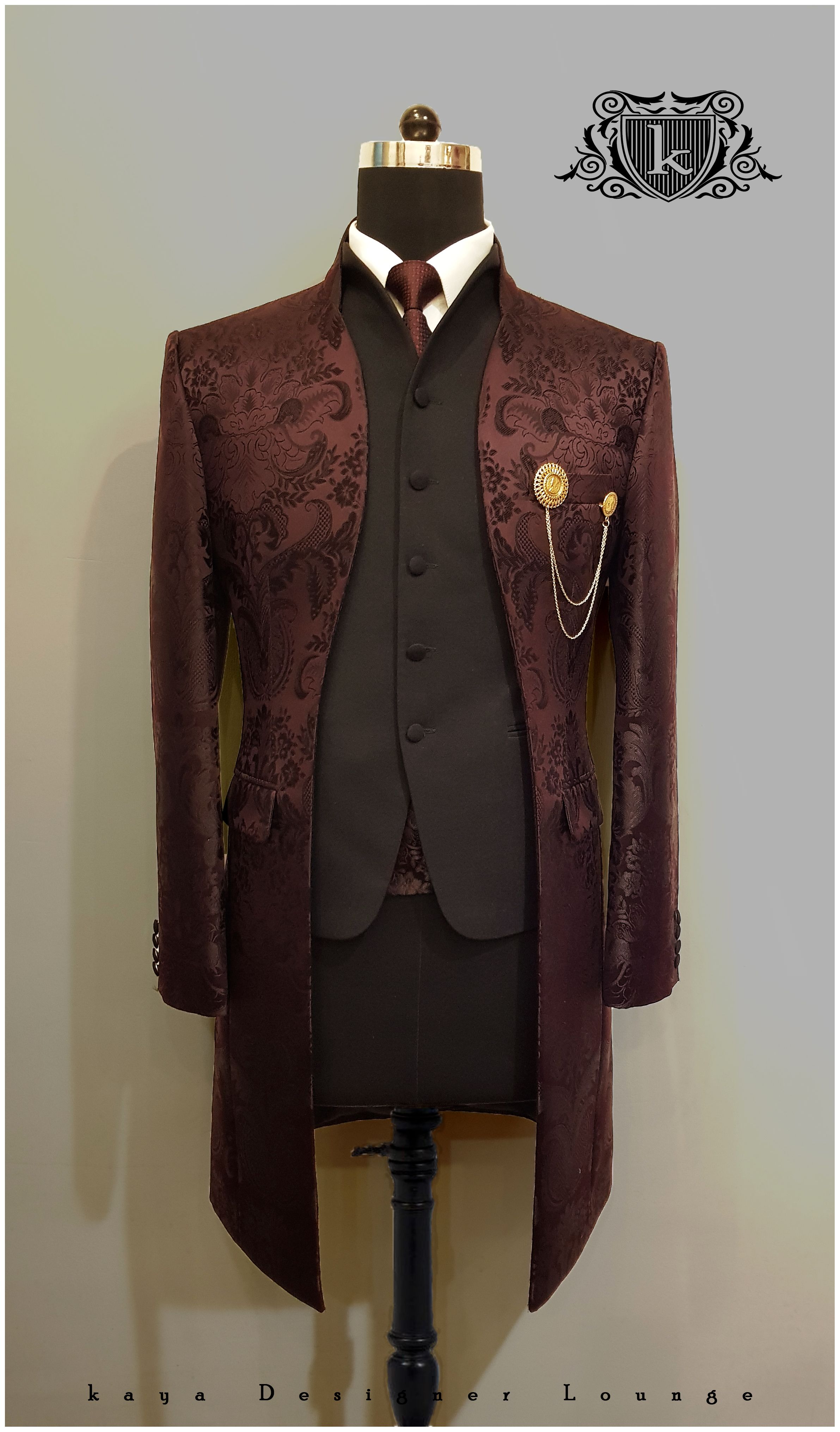 Traditionalwear Traditionaljacket Victorian Coat Victorian Cummerbund Bandhgala Jodhpurisuit Ethnic Ethnicjacket Blackjacket Handwork Brooch Designerwear Designermenswear Designermade Indowestern Dapper Weddingwear Bespoke Custommade Tailormade Handmade Classy Indianmenswear Festivelook Groomwear Fall201718 Nigerian Men Fashion, Indian Men Fashion, Mens Fashion Wear, Mens Fashion Blog, Suit Fashion, Wedding Dresses Men Indian, Wedding Outfit Men, Wedding Suits Men, African Design Dresses
