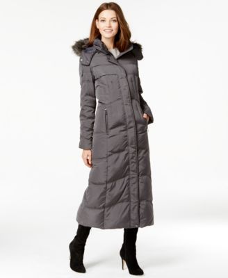 maxi quilted coat