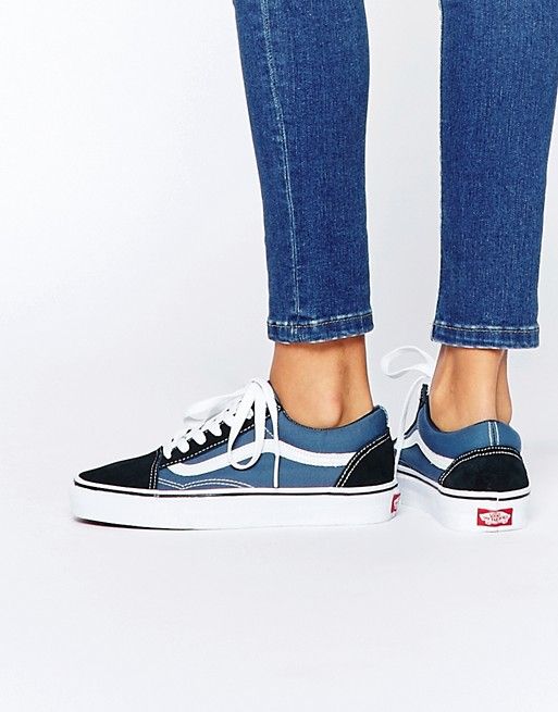 old school vans azul