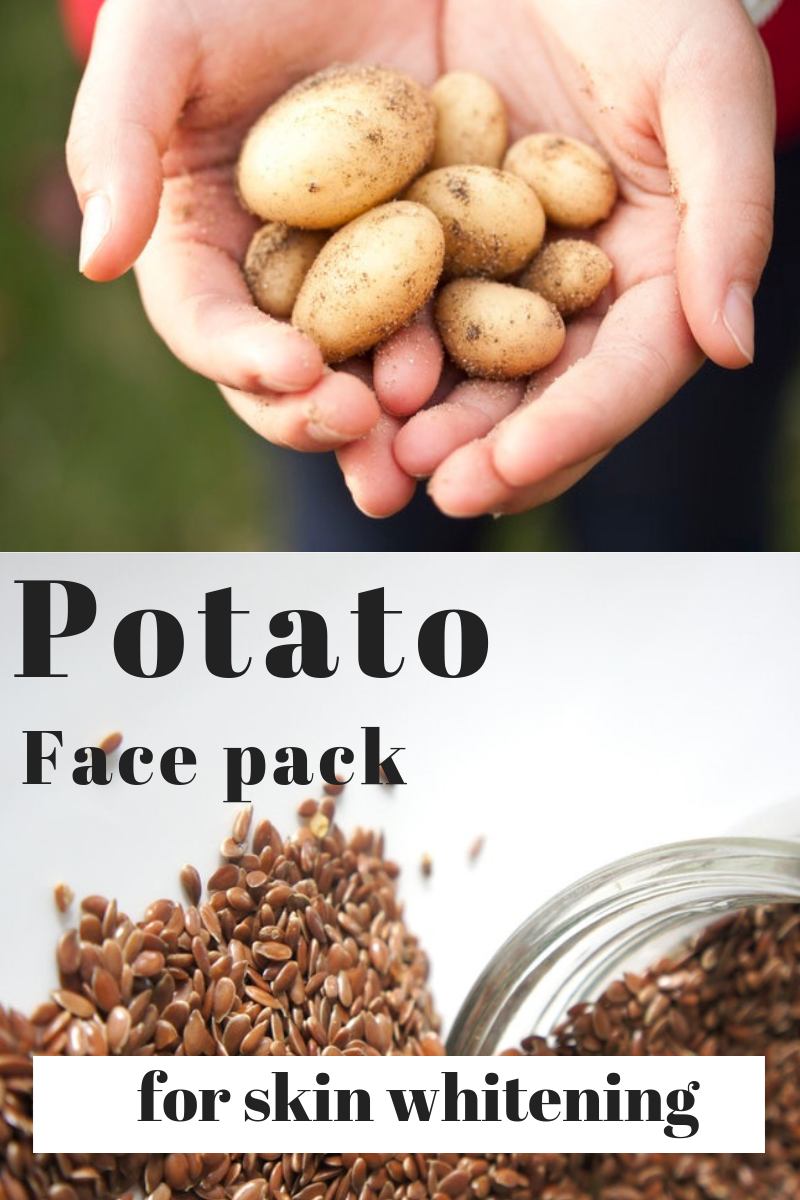 Potato face pack for glowing beautiful skin #diy #facepack #facemask #beauty #remedies #howto #glow...