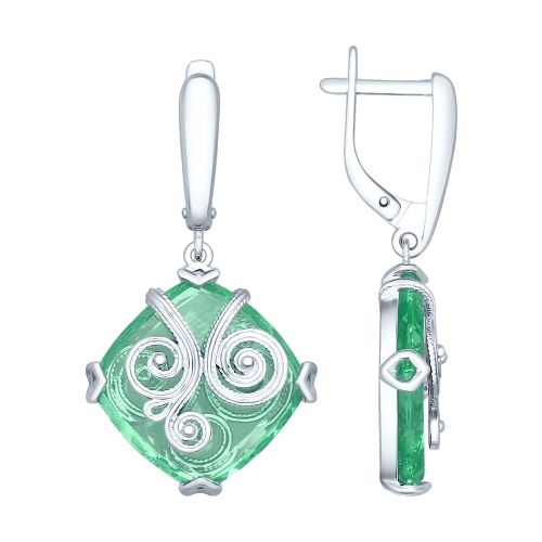 Серьги из серебра с ситаллами и сканью Jewelry Catalog, Portfolio, Jewels, Drop Earrings, Fashion, Moda, Jewerly, Fashion Styles, Drop Earring