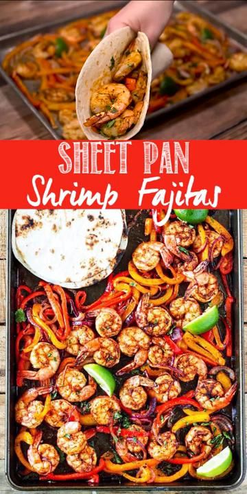 Sheet Pan Shrimp Fajitas Sheet Pan Shrimp Fajitas