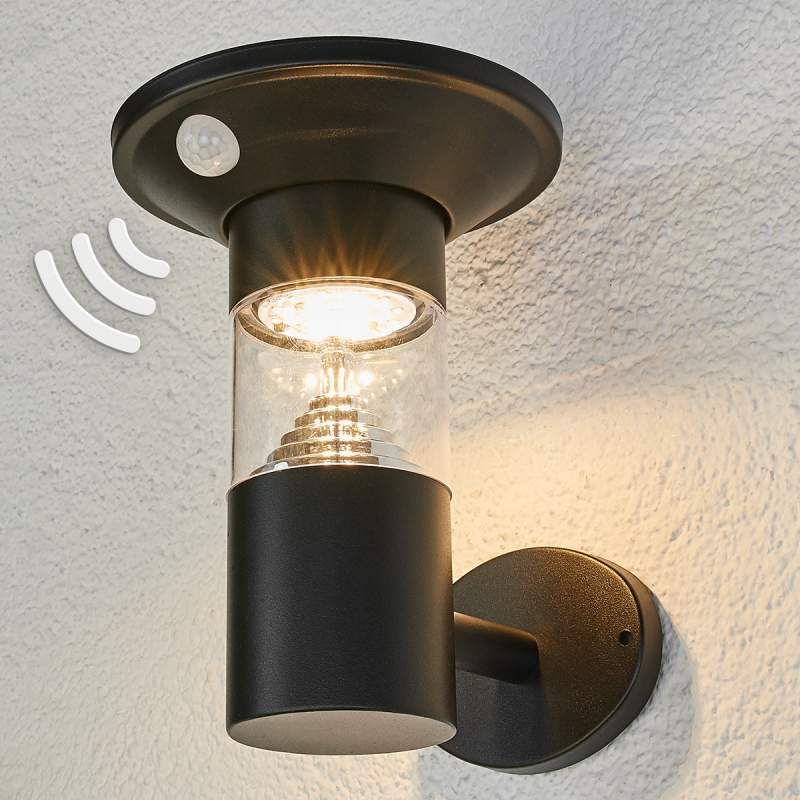 Jalisa - LED buitenwandlamp op zonne-energie zwart ...