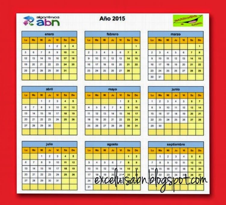 ExceLuisABN Matemática y Excel: Calendario en excel hasta el 2100. Periodic Table, Diagram, Hair, Periodic Table Chart, Periotic Table