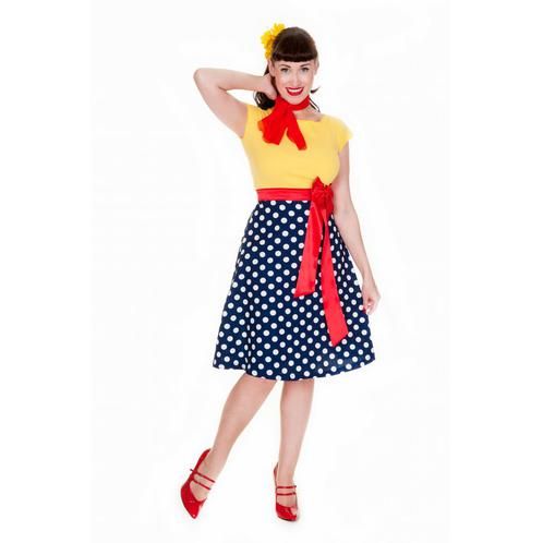 Lindy Bop 'Yvette' Chic Vintage 1950's 1960's Yellow Parisian Style Dress | Vintage inspired 