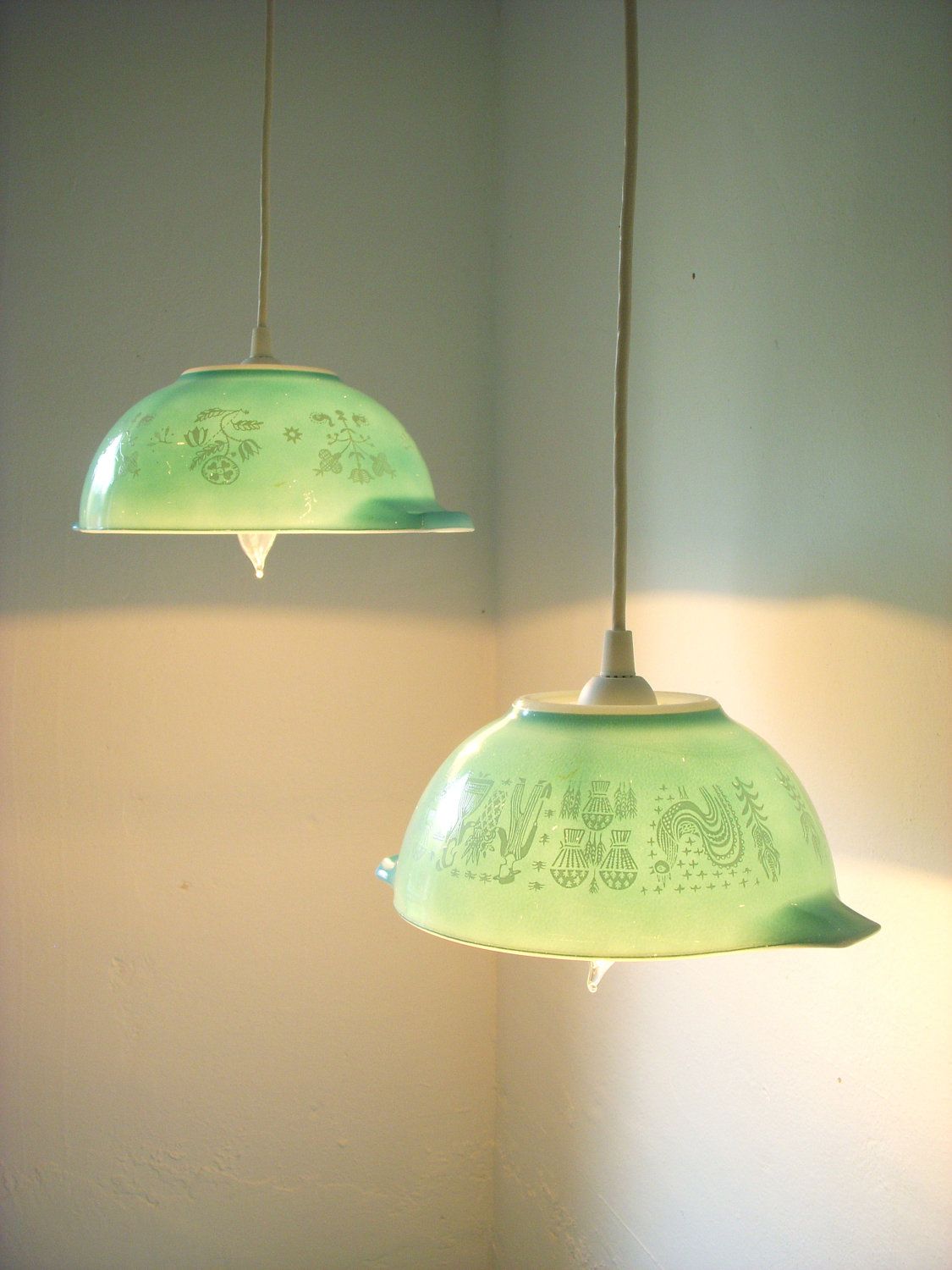 summer mornings robins egg blue farmhouse motif pyrex glassware bowls light hanging pendant lighting fixture upcycled recycled repurposed pair of 2 swag lig bowl light pyrex vintage swag light repurposed light fixtures on summer mornings robins egg blue farmhouse motif pyrex glassware bowls light hanging pendant lighting fixture upcycled recycled repurposed pair of 2 swag lig bowl light pyrex vintage swag light pinterest