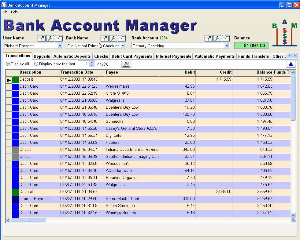 this is a checkbook register program for personal computers checkbook register program