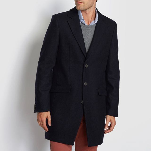 R essentiel Manteau drap de laine | La Redoute | Manteau R essentiel Manteau drap de laine | La Redoute | Manteau