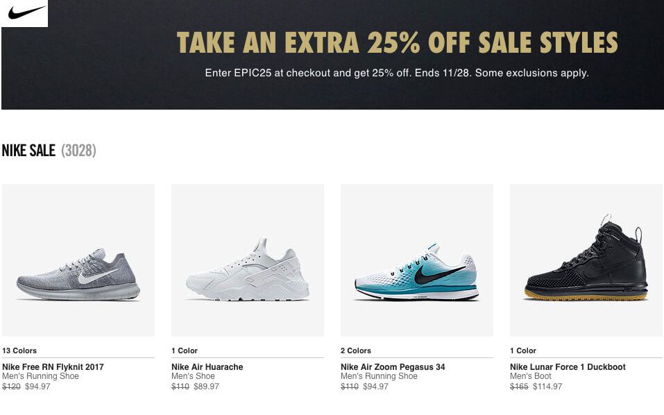 black friday nike sale