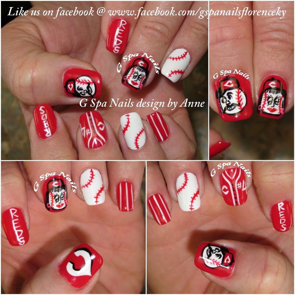 Cincinnati Reds Nails I M Trying This For The Next Go Cincinnati Reds Nails I M Trying This For The Next Go To