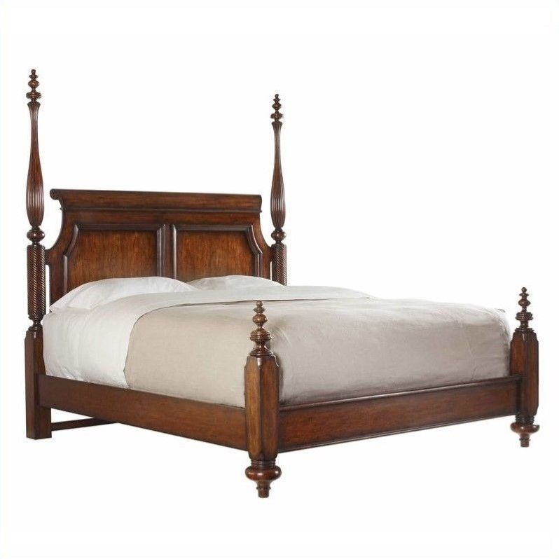 stanley furniture british colonial queen poster bed in caribe stanley king size bed