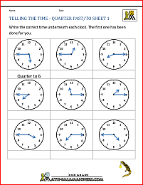 clock worksheet telling the time quarter past to 1 clock worksheets 2nd grade math worksheets time worksheets